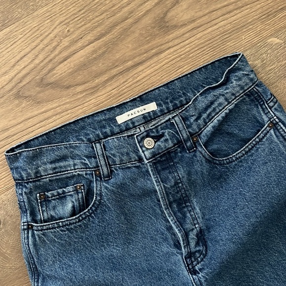 PacSun Eco Bandana Patch High Waisted Baggy Jeans size 27 - Picture 3 of 6